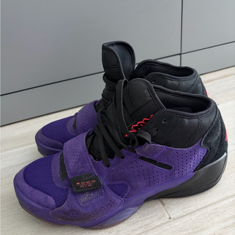 Jordan Purple and Black Sneakers
